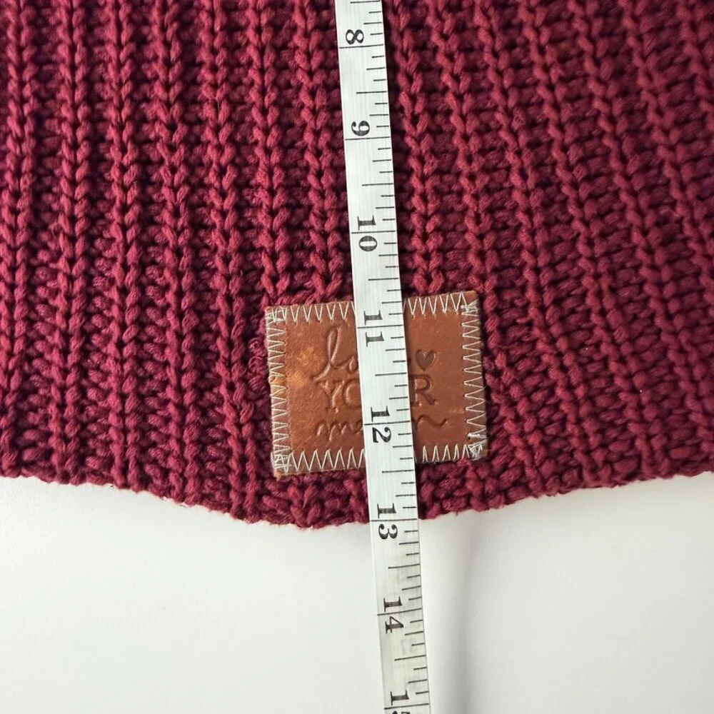 Love Your Melon Beanie For Men & Women One Size Burgundy Winter Hat Made In USA